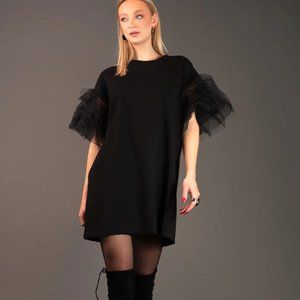 Kate Hewko  TULLE SLEEVE TUNIC DRESS